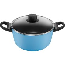 Ballarini - Cacerola Con Tapa, 24 Cm, Azul, Aluminio, Redonda