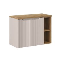 Waschtischunterschrank 80.4cm Riva, Kaschmir Und Holzoptik