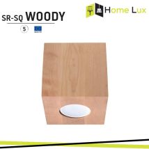 Faretto Sr-sq Woody Gu10 Superfiaciale In Legno