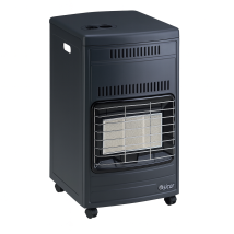 SICAR – Gasofen EURO 92T Infrarot – 4200W – 3 Heizstufen – 110m³ – piezoelektrische Zündung – grau – kompakt – 14,5kg