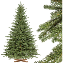 Weihnachtsbaum Künstlich 150cm Bayerische Tanne Premium Made In Eu Christbaum Holzständer Tannenbaum Künstlich Mit Naturgetreue Spritzguss Elemente - 