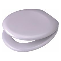 WC-Sitz Rondo – Duroplast – Oval – Edelstahl-Befestigung – Universelle Passform – Weiß