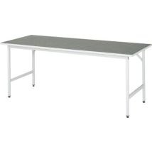 Rau Arbeitstisch – Linoleum – 2000x800mm – Höhe 750-800mm – Flächenlast max. 300kg – Hergestellt in Deutschland