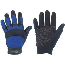 Guante de protección Master – Talla 10 – Cuero artificial – Negro-Azul
