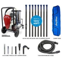 SkyVac – Interceptor Wet & Dry Vacuum Cleaner – Honda Engine – Up to 40ft Height Capability – Lightweight Carbon Fibre Pole