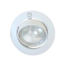 Resistex - Einbaustrahler Alurorient Einzeln - D.50 Weiß Gx5,3 50w