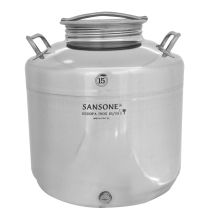 Sansone - Contenu En Acier En Acier Inoxydable Pour Huile 15 Litres Modèle Europa