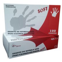 Guante Desechable Nitrilo Azul M – 100 unidades