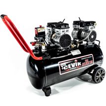 Cevik - Compresor 230v- 3hp (1.5 + 1.5)- 80 Lt.- 8 Bar- 350 Lt./ Min. Silencioso