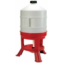 Geflügeltränke Tränke Für Geflügel, 70cm, 30 L, Kunststoff, Rot/weiß 70233 - Kerbl