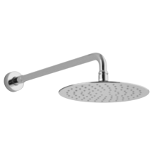 Alpi Rubinetterie - Braccio Con Soffione Doccia In Ottone Rotondo Cromato Lucido - Alpi