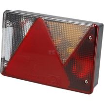 Rücklicht Rh Rechteckig Rückfahrscheinwerfer 12v Rot/transparent Anschraubbar 200x136x56mm Bajonett 5-polig Multipoint Iv