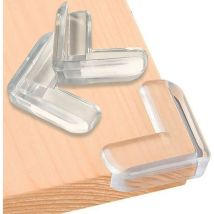 Lot De 12 Protecteurs D'Angle Transparents En Forme De L, Adhésif Haute Résistance Pour Protection Des Coins De Table Tranchants, Sécurité Pour Bébé, 