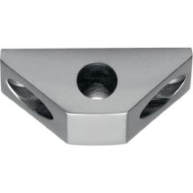 Deni - Guía De Varilla Para Base Vario Para Varilla Redonda 10mm Anodizado Plata