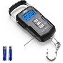 Báscula De Pesca Dr.meter 110 Lb/50 Kg Báscula Digital Colgante Con Almacenamiento Y Función De Comparación Digital, Pantalla Lcd Retroiluminada