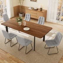 Ensemble De Table À Rallonges, Table De Cuisine De 160 À 200 Cm Avec Plateau De 2 Cm D'Épaisseur Pour Salle À Manger Ou Bureau À Domicile (table 