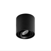 Faretto Walza Nero in Metallo Ø 9,3cm GU10 – Plafoniera Moderna per Interni – Lampada LED Dimmerabile – 9928027