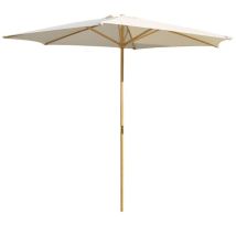 Parasol de madera natural – 3 m – Crudo