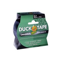 Shurtape Duck Tape Original 50mm X 25m Black - Heavy-duty Multi-purpose Adhesive Tape