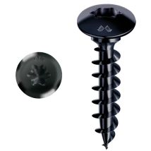Panelvit Fc Schraube Hängekopf - Torx - Ø6x30mm - Schwarz Verzinkt - Packung Mit 200 Stück - Pv029a600300knc - Mustad
