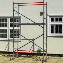 Home Master – 4m Aluminium Scaffold Tower – Maximum Load 150kg – Easy Assembly – Ideal for Indoor and Outdoor Use
