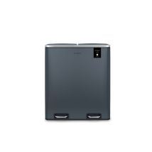 Les Collectors - Cubo De Basura De Ocina De Uso Pesado 3 Contenedores Contenedores Extraíbles Reciclaje Separación De Residuos Tapa Silenciosa, 54l
