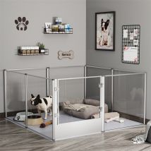 Bingopaw - Corral Grande Para Perros Recinto De Acrílico Mascota Animal Conejito Hurones Perro Valla Jaula