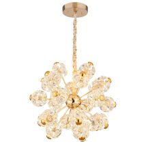 Globo - Lámpara Colgante - Floriella - Dorado - Vidrio - Ø 65cm -