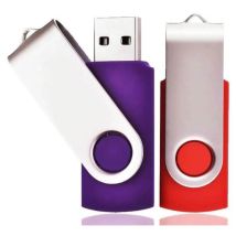 Unidad Flash Usb 2.0 Giratoria De 32 Gb Con Cordón (paquete De 2)