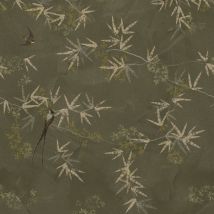 Art For The Home - Fototapete - Paradiesvogel - Grün - 280cm X 200cm