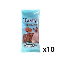 Gambicat, Snacks Fð r Katzen Mit Garnelen - 10 Beutel Mit 60 G