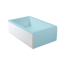 Polysan Deep Plain - Frontschürze 1300x360 Mm, Links, Weiß 72952
