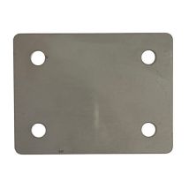 Graphskill - Foot Plate - 50 X 66 X 3 Mm - T316 (a4) Marine Grade Stainless Steel