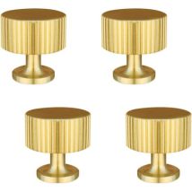 4 Pcs Door Handle, Gold Furniture Knobs, Gold Dresser Drawer Knobs, For Cabinets, Wardrobes, Room (28x28mm)