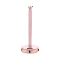 T826133pnk Cavaletto Portarotolo Da Cucina Porta Asciugamani Con Sottotetto Morbido, Marshmallow Rosa E Oro Rosa - Tower