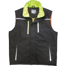 Herren Berufsweste – Größe M – Schwarz/Limette – Terrax Workwear