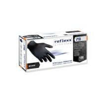 Orobica Store - Reflexx R78 Nitrilhandschuhe Ohne Puder, 100 % Latexfrei, 4 G, Kat.3, 100 Stück, S
