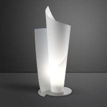 Tischlampe Aus Polilux Vela Bianca Durchmesser 19 X H50 Cm