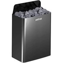 Estufa Harvia Wall Negra Modelo 6,0kw Sin Unidad De Control