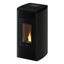 Stufa A Pellet Ventilata E Canalizzata Freepoint "duke" Nero 13,7 Kw Con Wi-fi