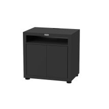 Mobile Per Cottura Con Ripiano, 80 X 55 Cm Nero Per Cucina Da Esterno