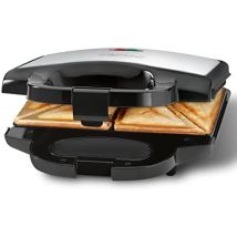 Clatronic - St 3778 Sandwichera 750 W Negro, Acero Inoxidable