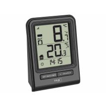 Prisma Funk-Thermometer – Außentemperatur – Innentemperatur – Höchst- und Tiefstwerte – Tendenzanzeige – 30.3063.01