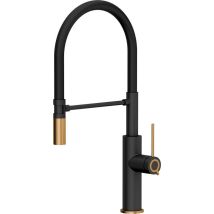 Rubinetto Da Cucina Quadron Gemma Q Line Nero Opaco 225 Mm Rotante