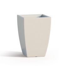 Harz-blumentopf Eckig Mod. Parodia 33x33 Cm H 50 Weiss