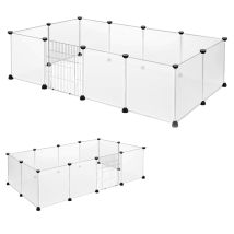 Aufun Enclos Grillagé Pour Lapins En Métal Avec Porte