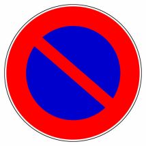 Schild „parken Verboten“ Outifrance