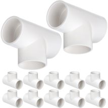 10 Pièces Raccords De Tuyauterie À 3 Voies, Diamètre Intérieur 32mm, Blanc, Connecteurs D'Angle Tuyau En Plastique Pvc - 25mm-t