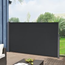 Toldo Lateral Exterior Mulhacén Extensible 180 X 300 Cm Negro [pro.tec]