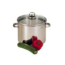Baumalu Caterer 30cm – Edelstahl Kochtopf mit Glasdeckel – 16l für alle Herdarten – Induktionsgeeignet – Hochwertiger Kochtopf